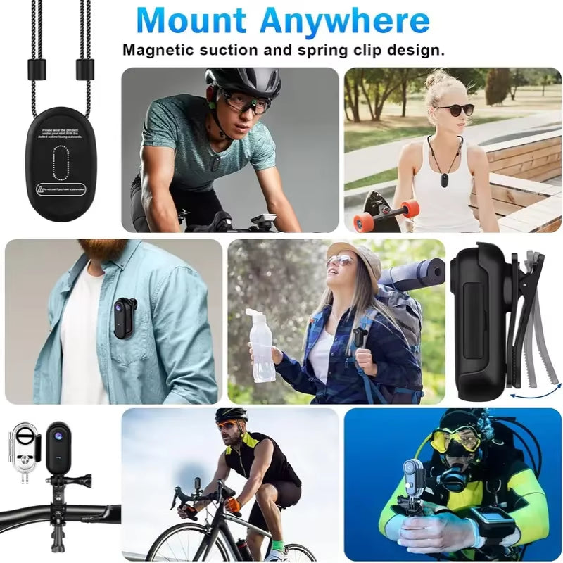 Mini Body Camera Helmet Handlebar Motorcycle Road Sport Cam Battery Body Cam Full HD Sports Action Wifi H88 Camera
