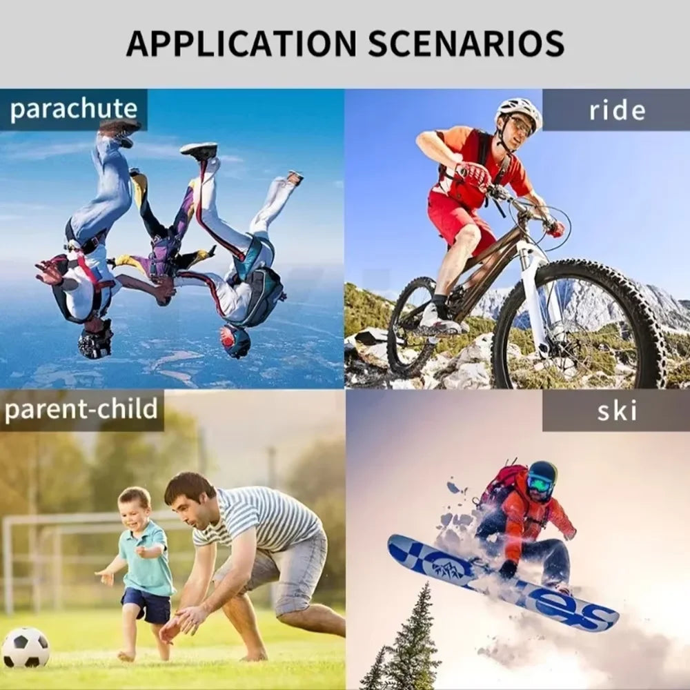4K FHD 1080P Outdoor Sports Camera in Helmet Motorcycle Bike Sport Mini Filming Bicycle Action Body Cam and Video Recording