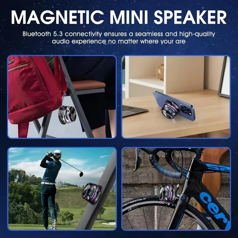 Portable Bluetooth Speaker G200 RGB Lighting Magnetic Speaker BT5.3 Mini Sound Box