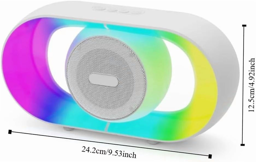 Portable Bluetooth Speaker, Wireless MP3 Music Player with RGB Lighting, Tf-Card Wireless BT 5.3 Dual Stereo Pairing Wireless Speaker for Outdoor, Home, Party, Beach, Shower