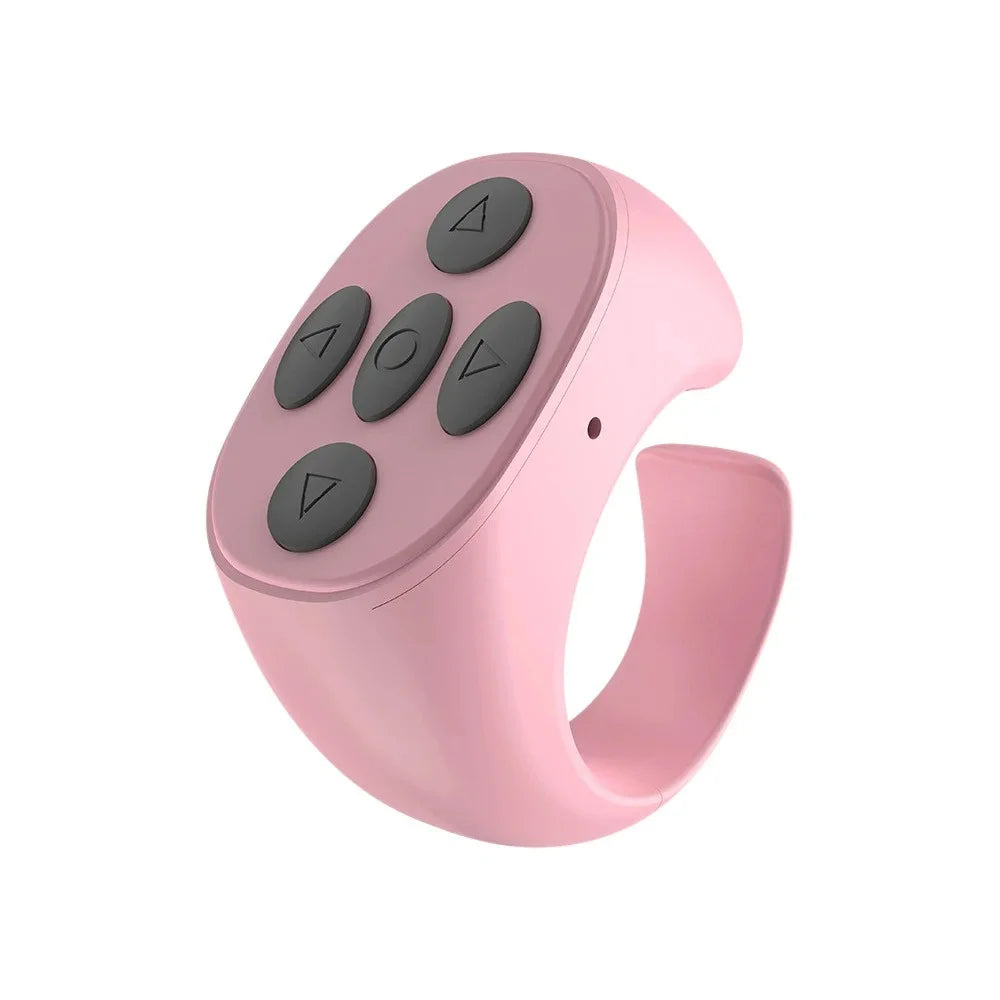 For Tiktok Ring Bluetooth Remote Control Fingertip Selfie Video Camera Shutter Controller Automatic Page Turner for Mobile Phone