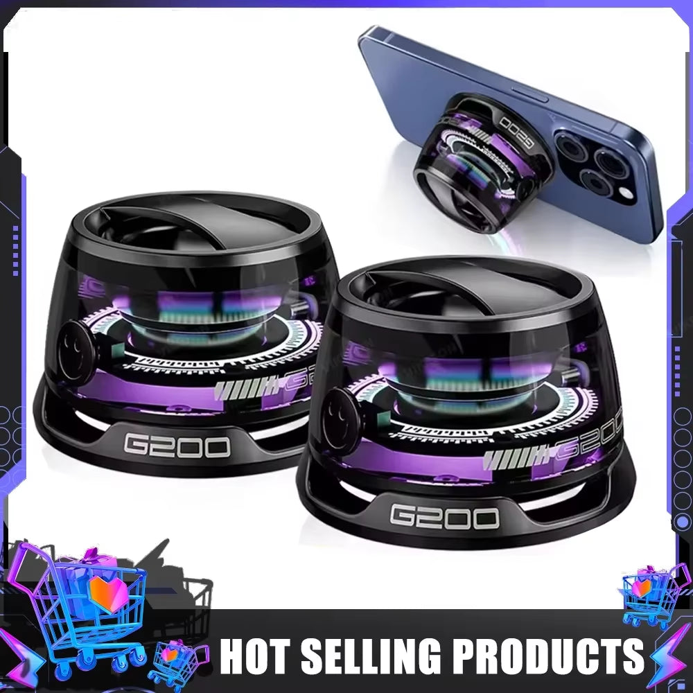Portable Bluetooth Speaker G200 RGB Lighting Magnetic Speaker BT5.3 Mini Sound Box