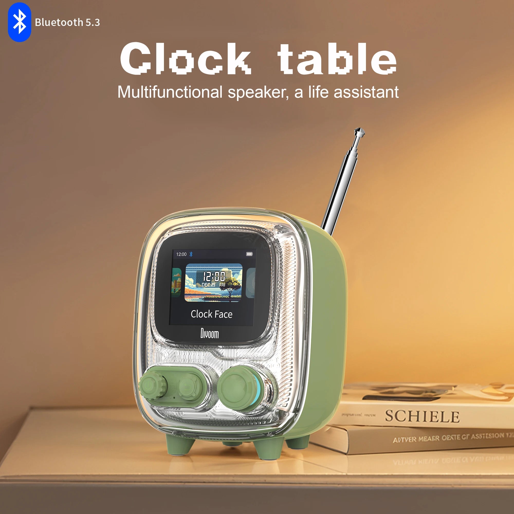 T-Tiivoo-2 Mini Retro White Noise Bluetooth Speaker Portable Vintage Sleep Aid Bluetooth Speaker